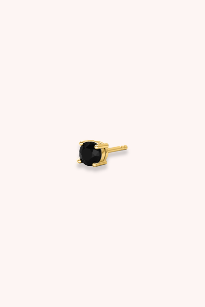 BLACK EAR STUD FOR MEN