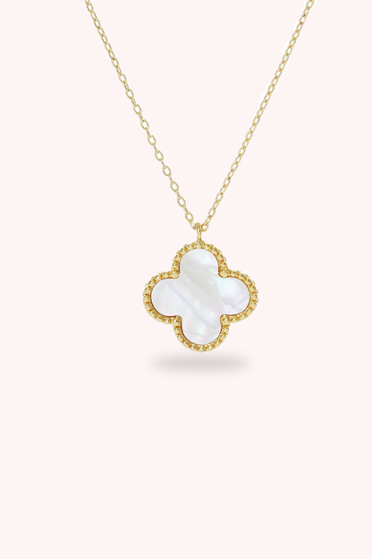 CLOVER MOTHER OF PEARL NECKLACE