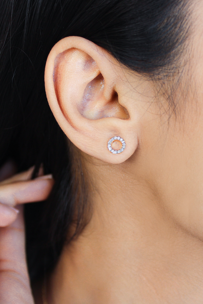 DIAMOND HALO STUDS