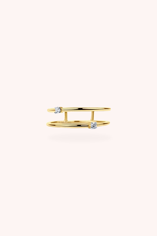 DAINTY TWINS RING