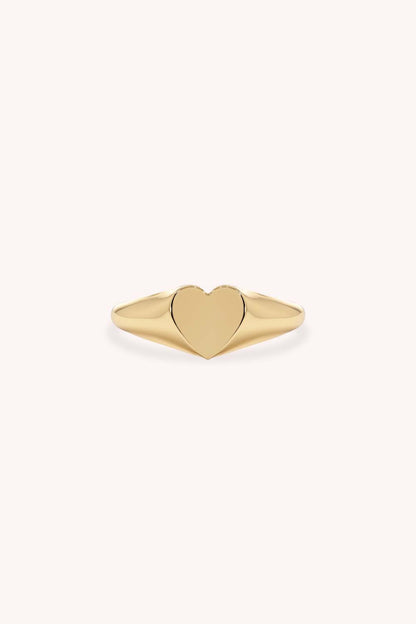 HEART SIGNET RING