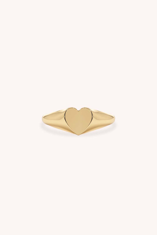 HEART SIGNET RING