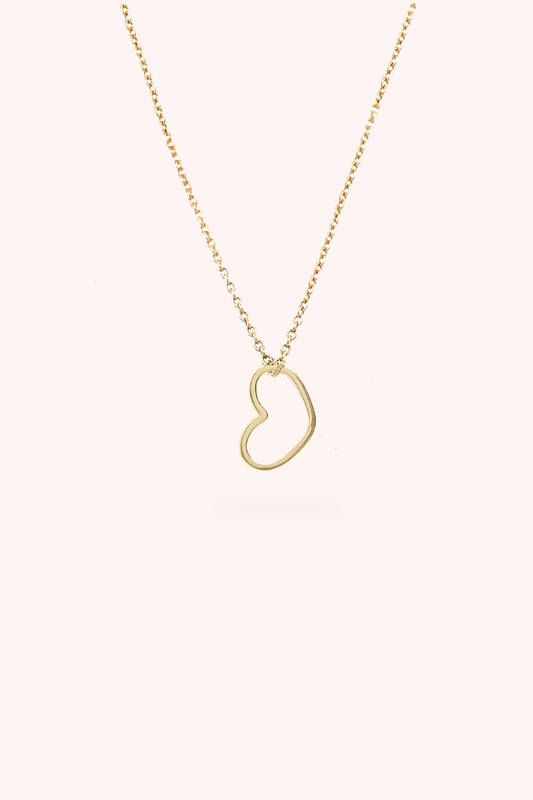 MINIMALIST HEART CUTOUT CHARM