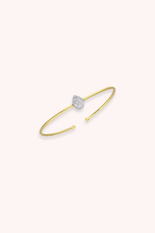 PEAR CUFF BANGLE BRACELET