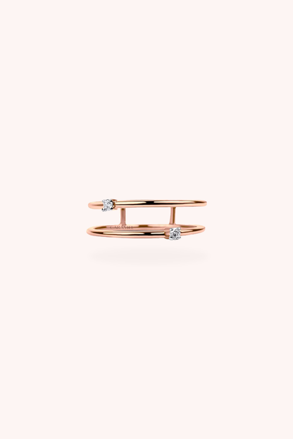 DAINTY TWINS RING