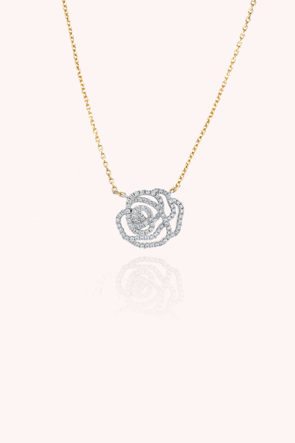 ROSE PENDANT NECKLACE