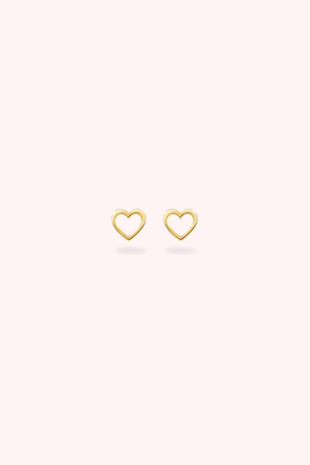 HEART CUTOUT EAR STUDS