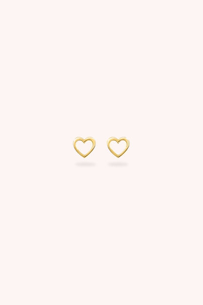 HEART CUTOUT EAR STUDS