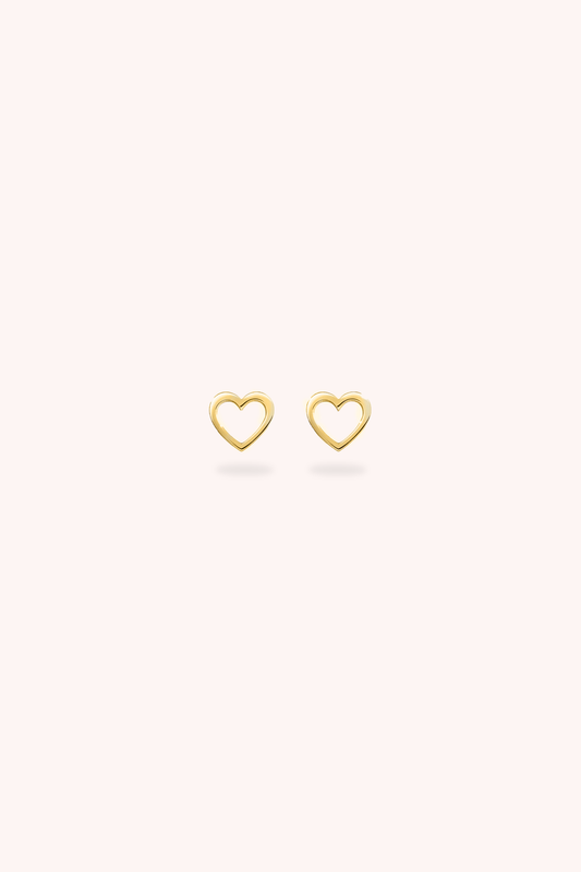 HEART CUTOUT EAR STUDS