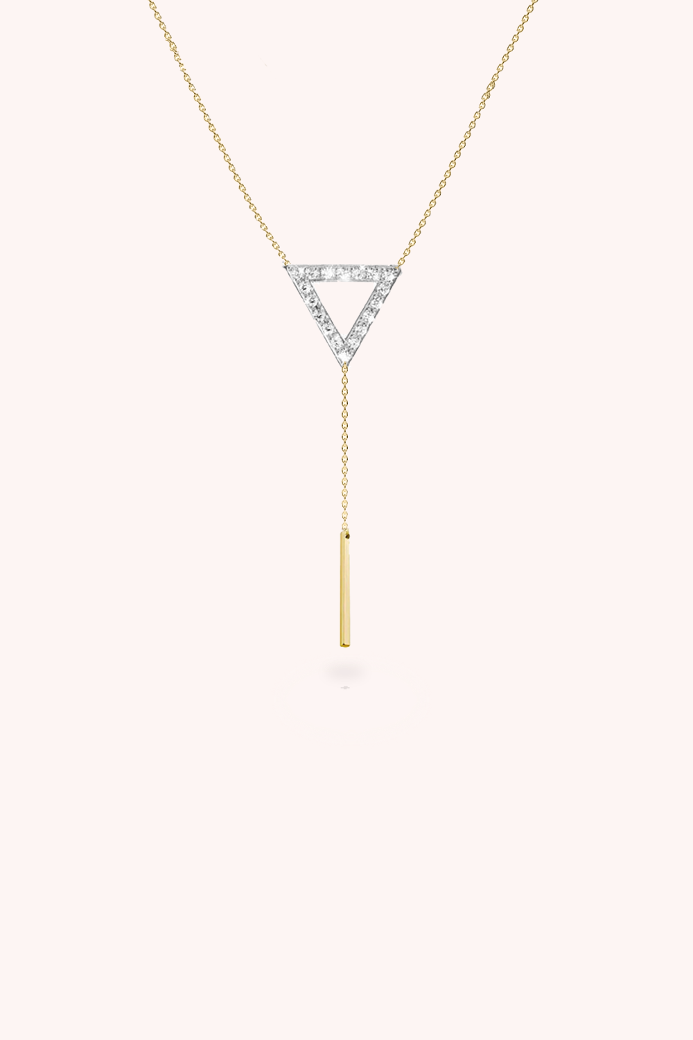 TRIANGLE LARIAT NECKLACE